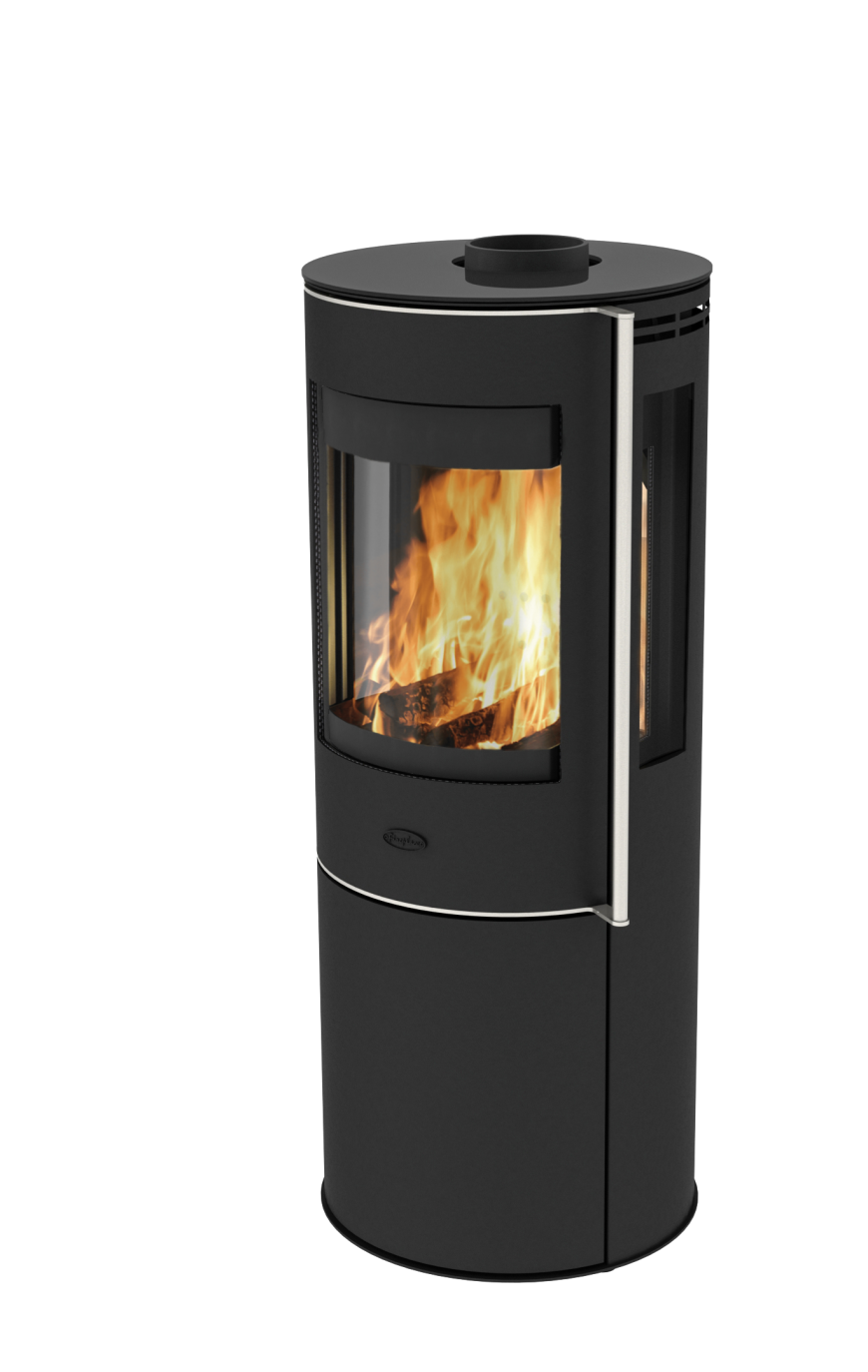 Kaminofen Elite Magnolia Glas (Abgang oben)