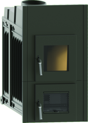 Heizeinsatz Leda Rubin K19 mit Frontplatte 480x835